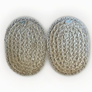 Vintage Hallie St Mary Placemats Boho Woven Handmade in Italy Set of 2